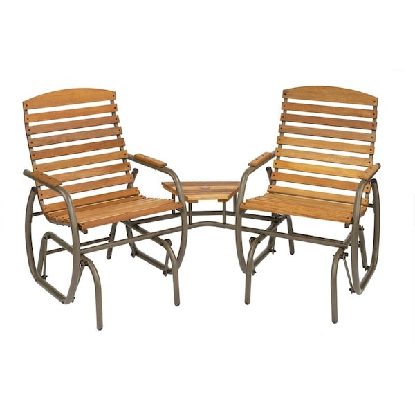 Jack Post Jack Post Country Garden 2 Person Taupe Steel Tete-a-Tete Glider CG-30T - main
